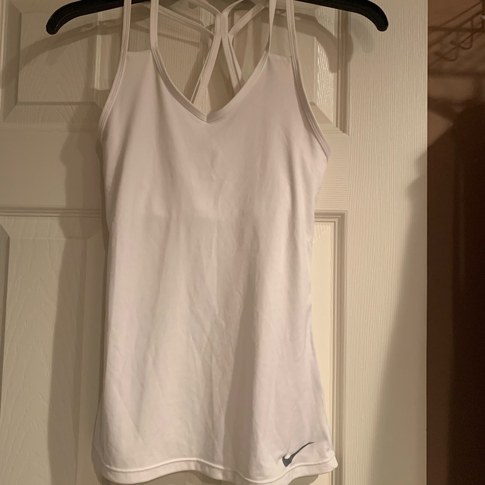 New nike white tank top size XS